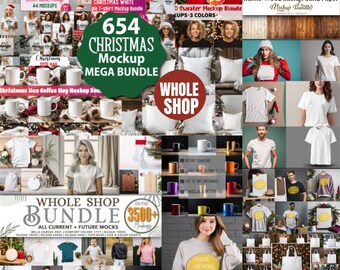 2500+ WHOLE shop mockup MEGA bundle entire store AI mock-up bundles full access shop pass current future mockup Gildan Bella Canvas
