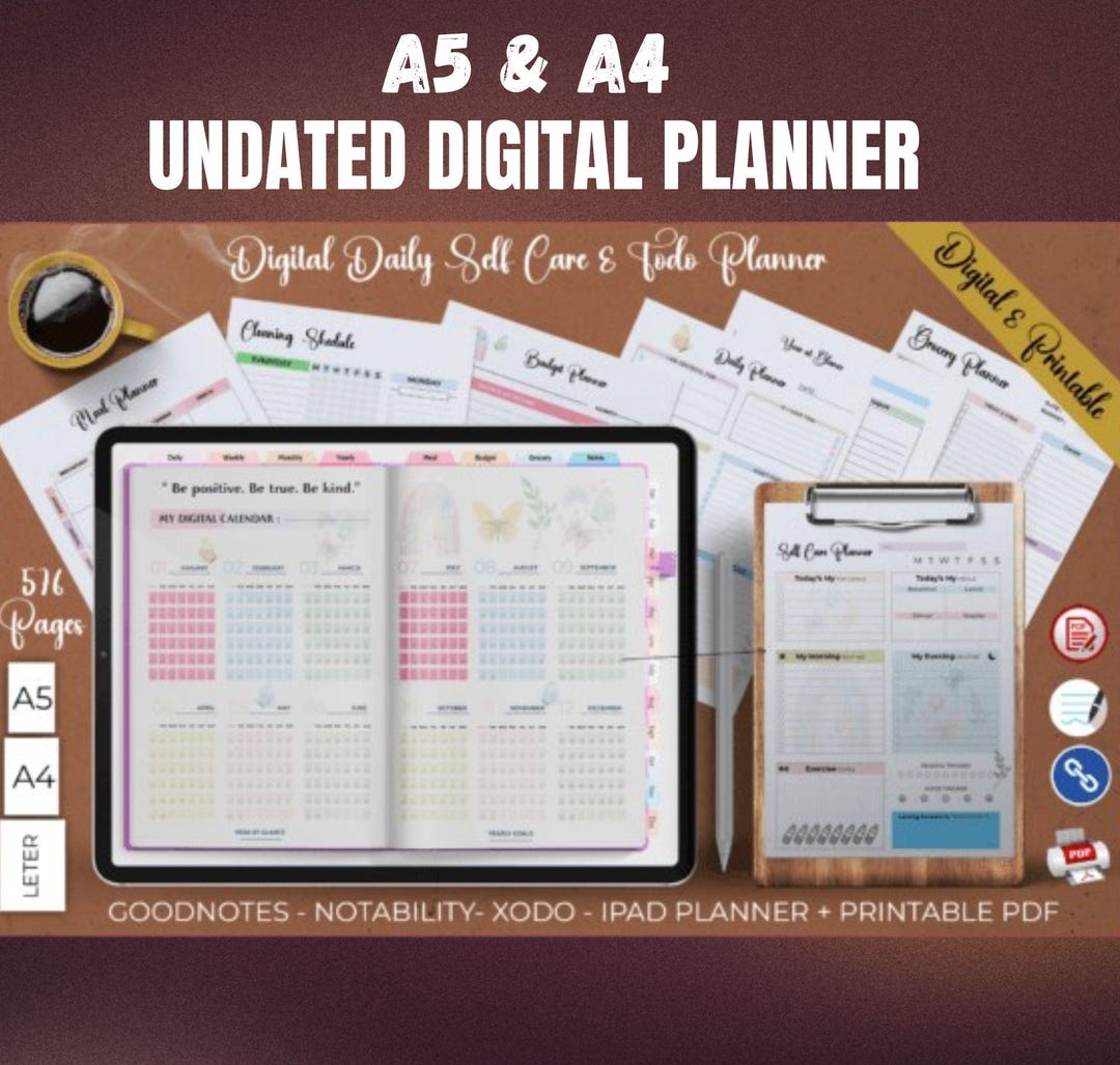 Digital Planner, Goodnotes Planner, iPad Planner, Notability Planner ...