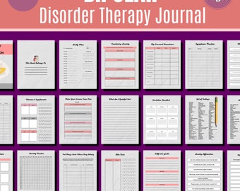 2024 Anxiety & Depression Workbook: Therapy Journal Canva Template (Digital Download)