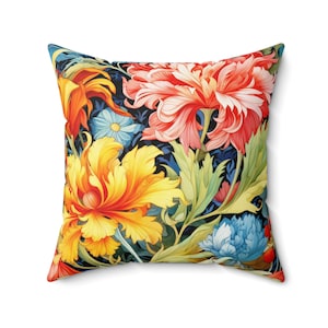 INDOOR Pillow | William Morris Floral Flowers, Vintage Home Decor, Throw Pillow Bespoke Housewarming Gift, Unique Gift For Her, Wedding Gift