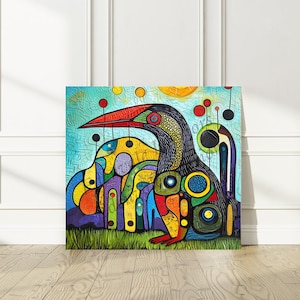 Canvas | NORVAL MORRISSEAU Inspired Wall Art 1.25&quot; | Contemporary Modern Timeless Elegance Iconic Bespoke Home Decor Shipping Fees Included