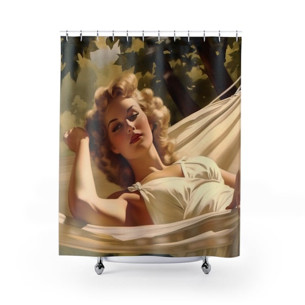 Pinup Shower Curtain Etsy