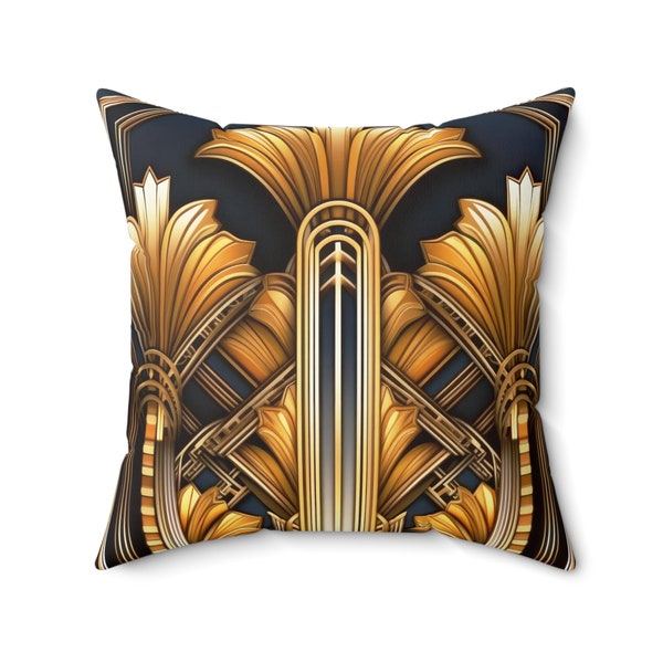 ART DECO || Indoor Pillow Luxurious Throw Pillow, Vintage Retro Decor Home Decor Housewarming Gift Interior Design Custom Gift For Couples