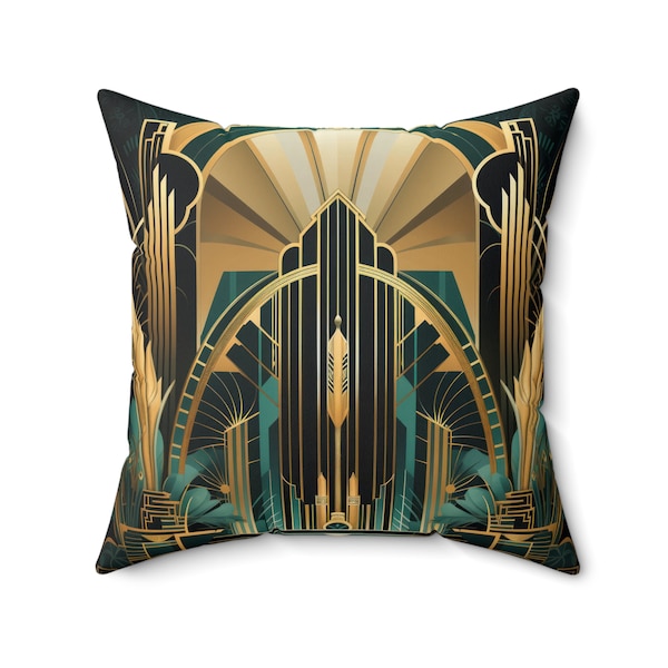 Art Deco Pillow Etsy