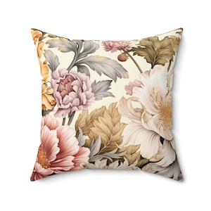 WILLIAM MORRIS coussins d&#39;intérieur fleurs florales, décoration d&#39;intérieur vintage, coussin sur mesure, cadeau de pendaison de crémaillère, cadeau unique pour elle, cadeau de mariage