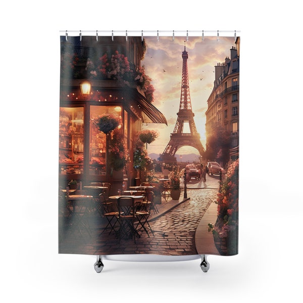 Paris Shower Curtain Etsy