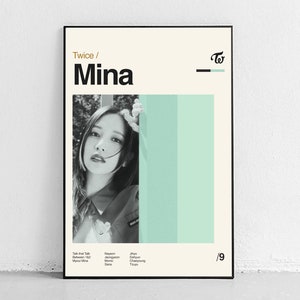 TWICE MINA Poster - Midcentury Modern aesthetic gift