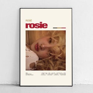 Póster "ROSÉ" de ROSÉ: arte mural moderno de mediados de siglo para fanáticos del K-Pop: idea de regalo estética