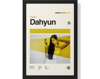 TWICE DAHYUN Premium Gerahmtes Vertikales Poster Wohnkultur - Midcentury Modern Kpop