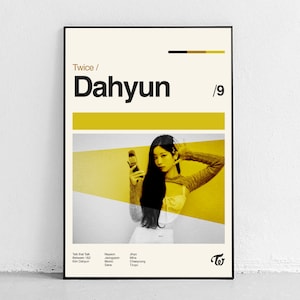 TWICE DAHYUN Poster - Midcentury Modern aesthetic gift