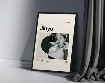 TWICE JIHYO Poster - Midcentury Modern ästhetisches Geschenk