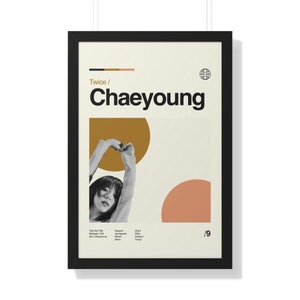 TWICE CHAEYOUNG Premium Framed Vertical Poster Home Decor - Midcentury Modern Kpop
