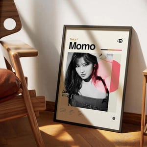 TWICE MOMO Poster - Midcentury Modern aesthetic gift
