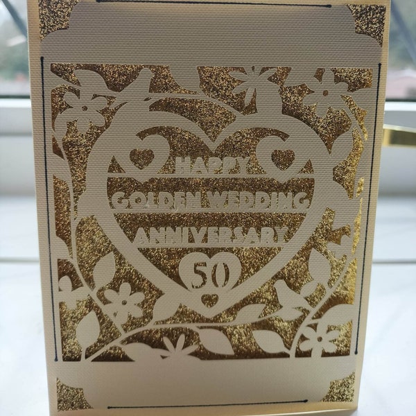 Golden Wedding Anniversary Card