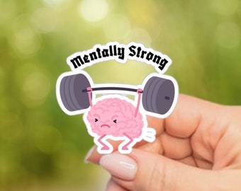 Funny Sticker, Brain Sticker, Gym Stickers, Kiss-Cut Stickers, Cute Stickers, Sticker, Fun Sticker, Laptop Sticker, Bottle Sticker