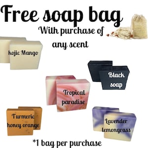 Natural Handmade Soap Bar – Choose Your Scent | Lavender, Turmeric, Mango | Skincare Gift for Her or Him | Organic Artisan Soap