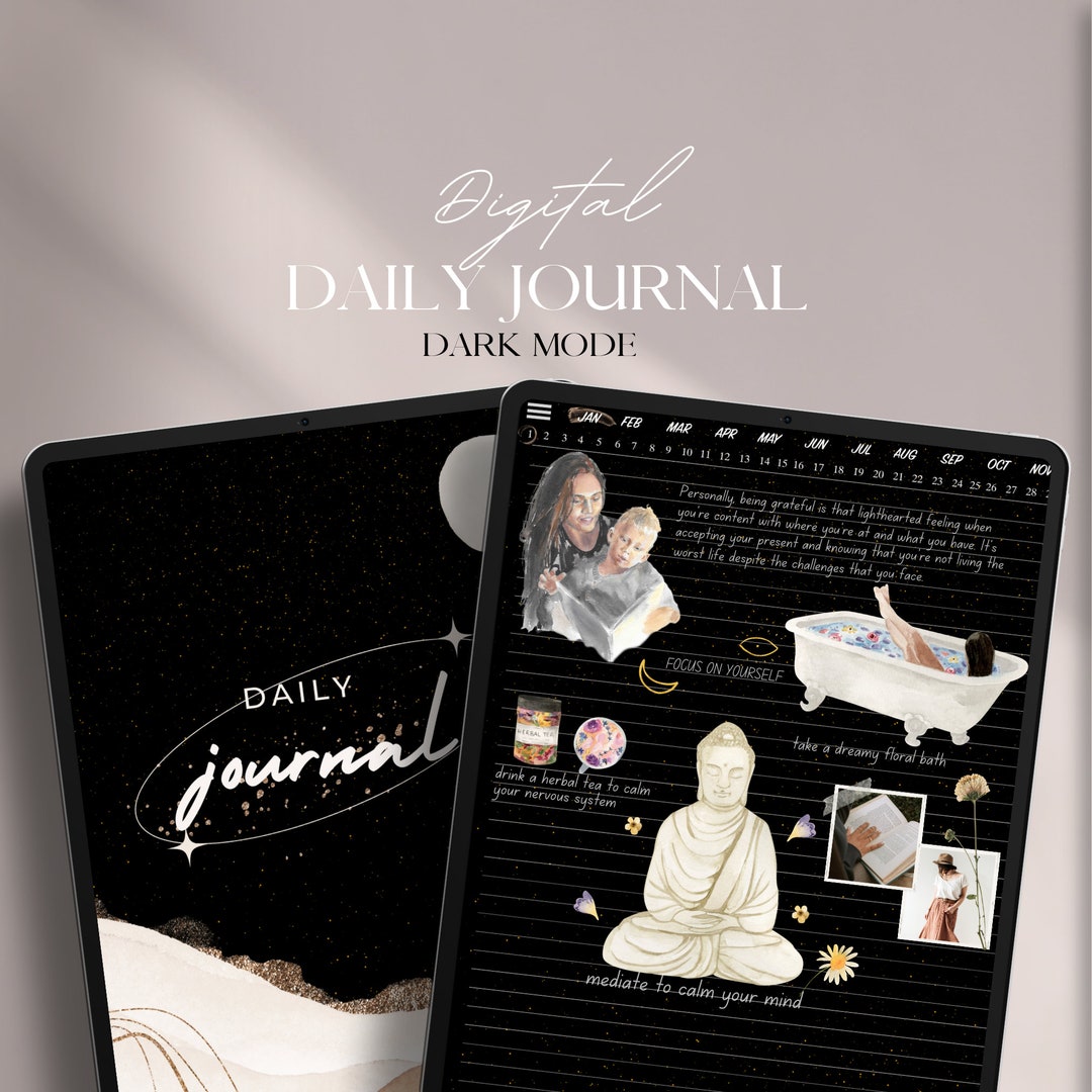DARK MODE JOURNAL Dark Mode Daily Planner Daily Journal Dark Mode dark-mode-journal-dark-mode-daily-planner-daily-journal-dark-mode