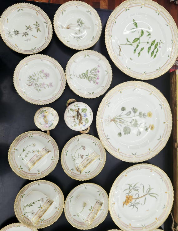   Flora Danica 皿 4枚セット Royal Copenhagen Flora Danica Set - Etsy