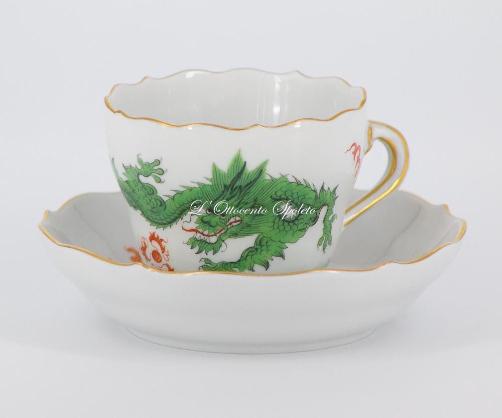 Meissen Dragon Tea Set - Etsy