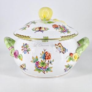 Herend Queen Victoria Osier Tureen