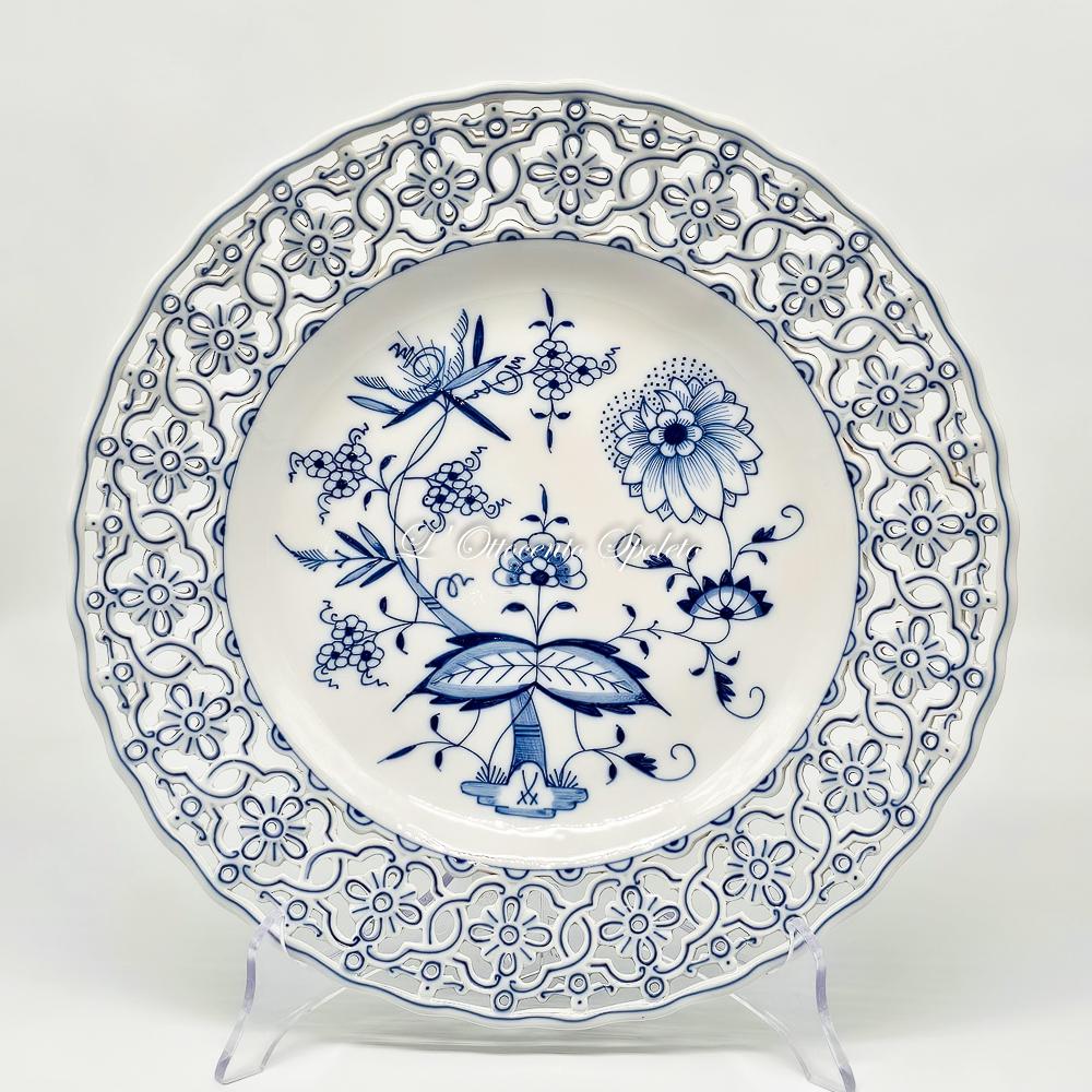 Meissen Onion Perforated Plate Ø 29 Cm - Etsy