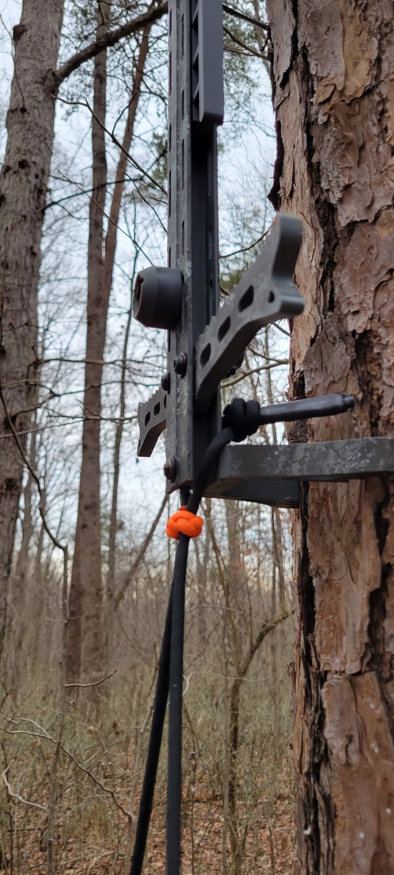 Climbing Stick Aiders With Camo Steps Saddle Hunting Etsy