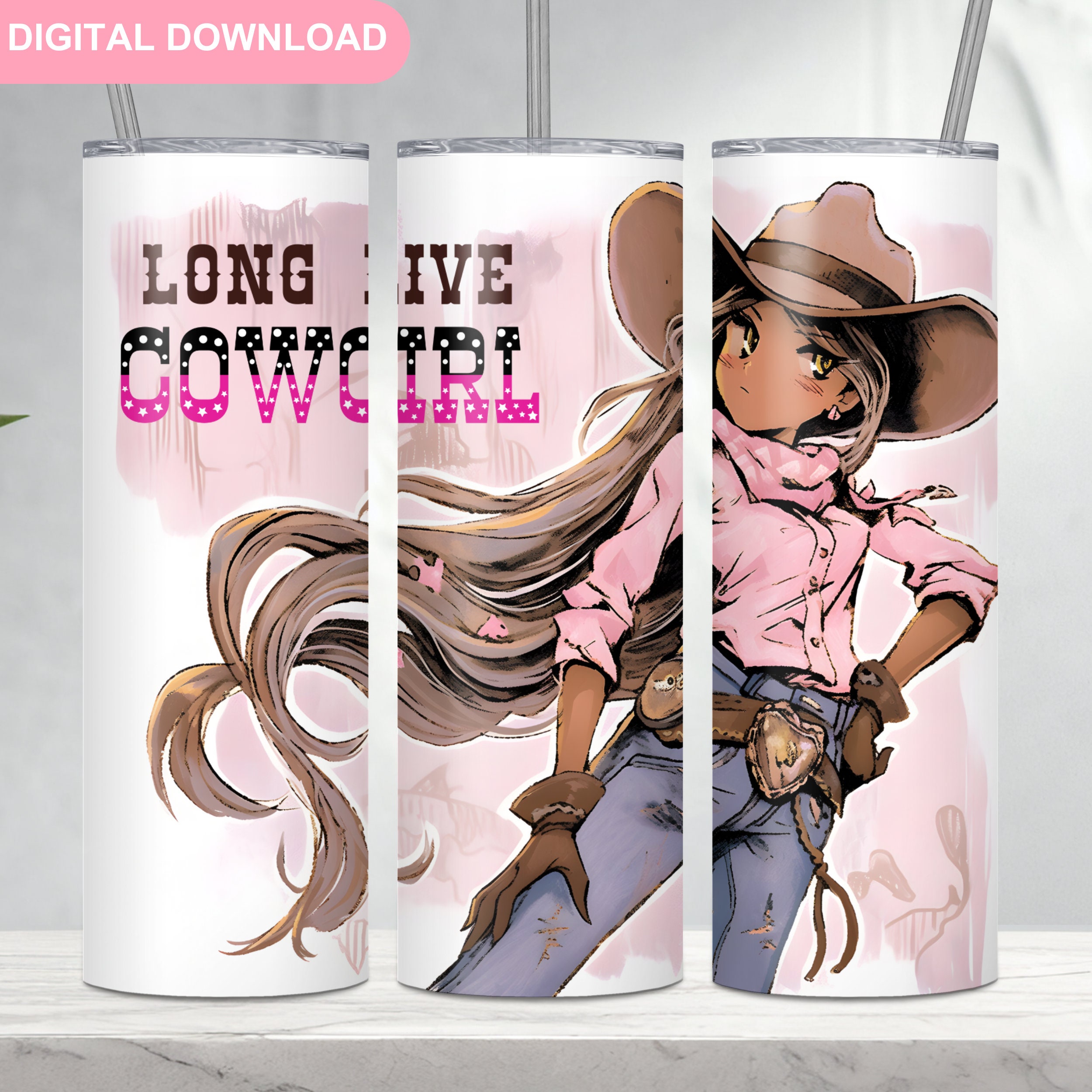 Cowgirl Tumbler Wrap PNG, Rodeo 20 Oz Skinny Tumbler Sublimation Design ...