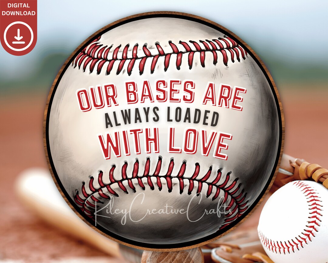 Baseball Door Sign Round PNG, Sports Bar Baseball Door Hanger, Baseball ...