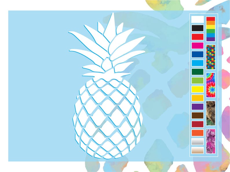 PINEAPPLE Cut Vinyl Decal Car Window Sticker Lifestyle - Etsy
