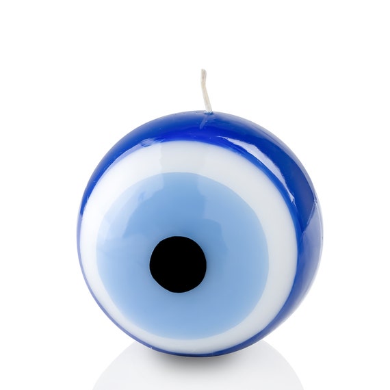 Blue Evil Eye Wall Decor Hanging Ornament | 12" Diameter | Good Luck Charm | Wall