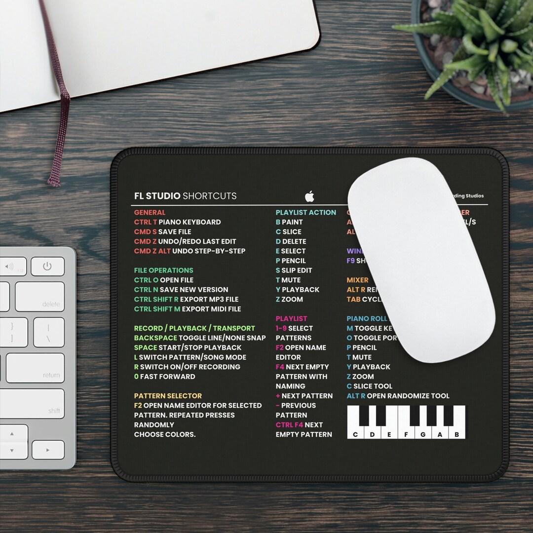 DAW Shortcuts - FL Studio (Mac) Mouse Pad for Sale by