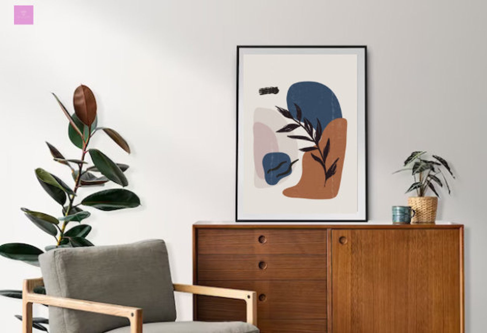 PRINTABLE ABSTRACT ART Earth Tone Wall Art Digital Download - Etsy