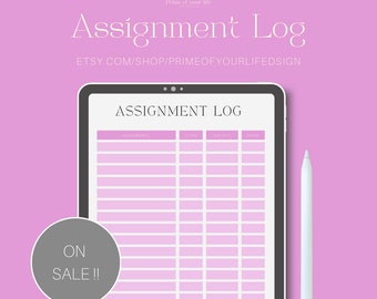 printing for homework ASSIGNMENT LOG PLANNER, Instant Download, Assignment Tracker, Assignment Planner, Homework Planner, Assignment Checklist, College Assignment