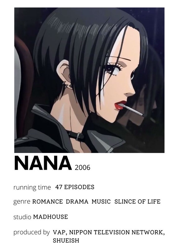 【額縁付き】 A2ポスター NANA ナナ ブラックストーンズ アニメ 黒 Quadro e poster Black Stones - Nana - Quadrorama