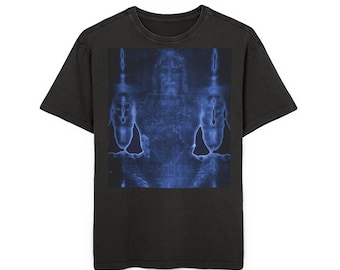 Shroud of Turin Oversize T-Shirt, Jesus Easter Gift, Acid Wash