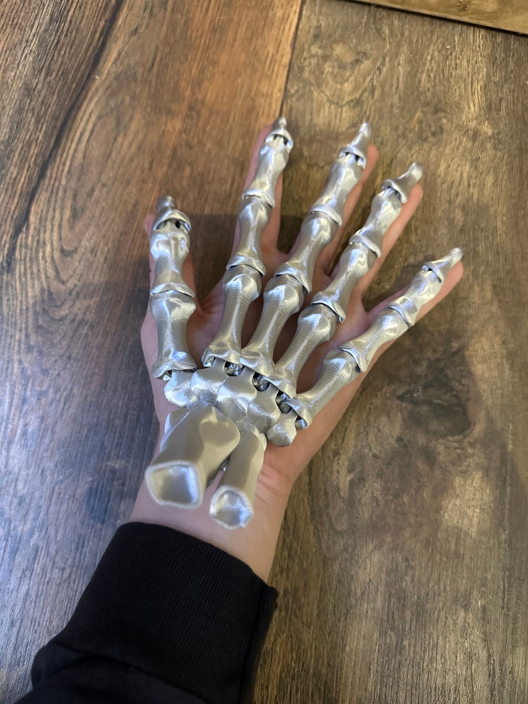 Articulated Skeleton Hand Moving 3d Printed Multiple Colour Options Etsy
