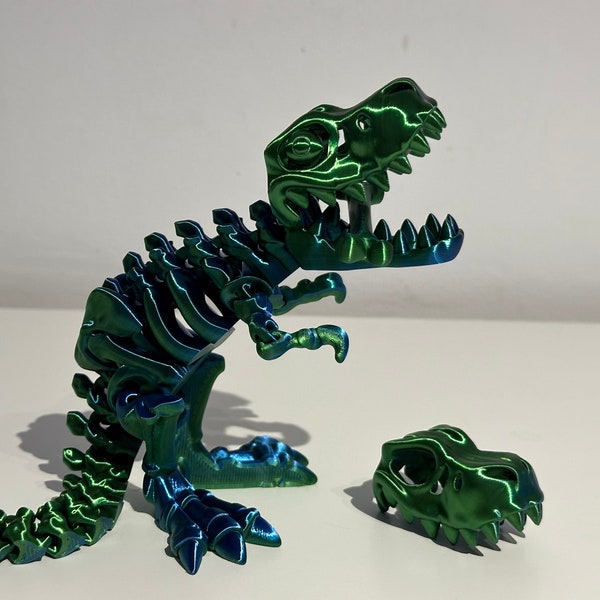 Articulated TREX T-REX Dino 3d Printed Moving Desk Toy High Quality Multiple Colours Options