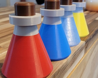 Stash Potion Container, double chamber container for storage or Decoration - Made from high quality PLA plastic.