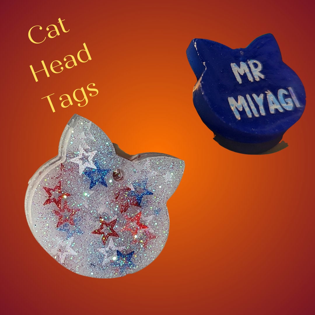 Custom Cat Name Tag Etsy