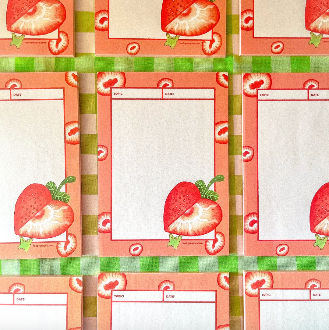 Strawberry Frog Notepad - Etsy