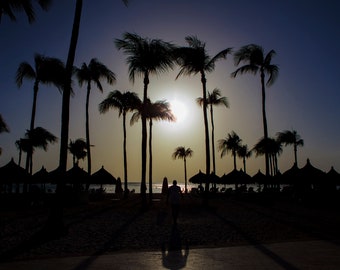 Digital Download Walking into the Aruba Sunset