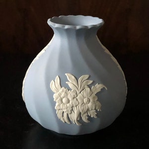 Wedgwood Jasperware blue small vase