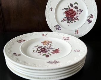 ウェッジウッド　ハーレクイン【未使用】カッコープレート4枚セット ウェッジウッド ハーレクインコレクション カッコー プレート4枚セット