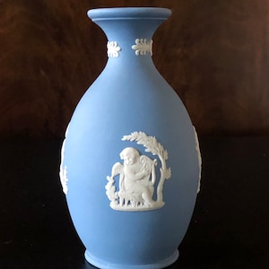 Wedgwood Jasperware blue small vase