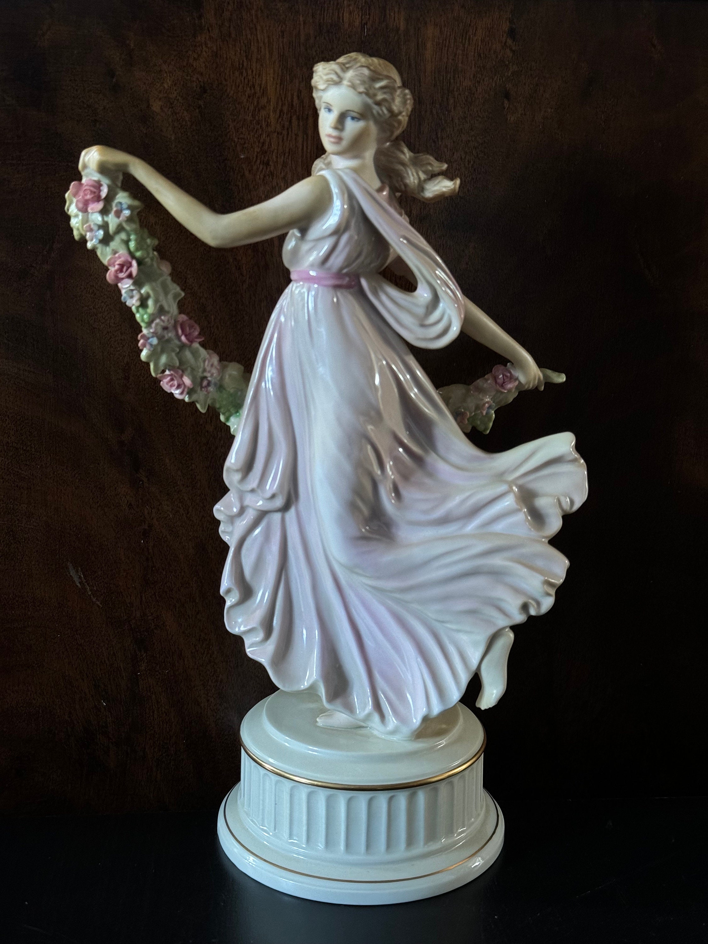  - ウェッジウッド The Dancing Hours Collection Wedgwood Dancing Hours Floral Collection 1st Figurine - Etsy