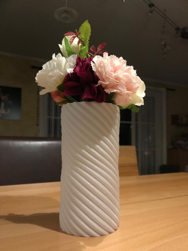 VASE Frieda upcycling DECO 3D printed vase minimalist design timeless colors 17 CM image 4