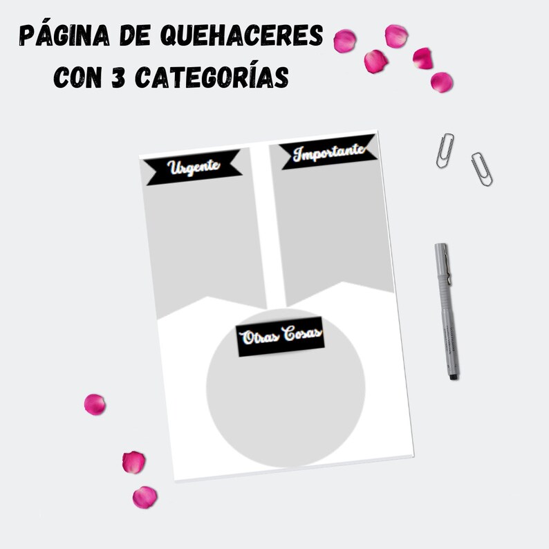 20232024 Spanish Printable Black & White 18 Month Academic Etsy