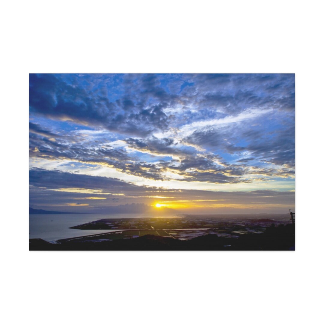 Sunrise Over the Water Print,sunrise Over