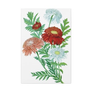 Multi Color Floral Bouquet Canvas Print,Yellow Red Floral Bouquet Canvas Print,Flower Bouquet Canvas Print,Flower Canvas Print,Floral Bouque