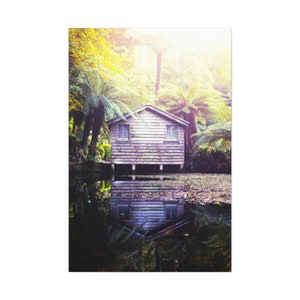 Cabin In the Woods,Cabin by the Lake,Cabin in the Wood Canvas Print,Cabin by the Lake Canvas Print,Cabin by the Lake Canvas Picture